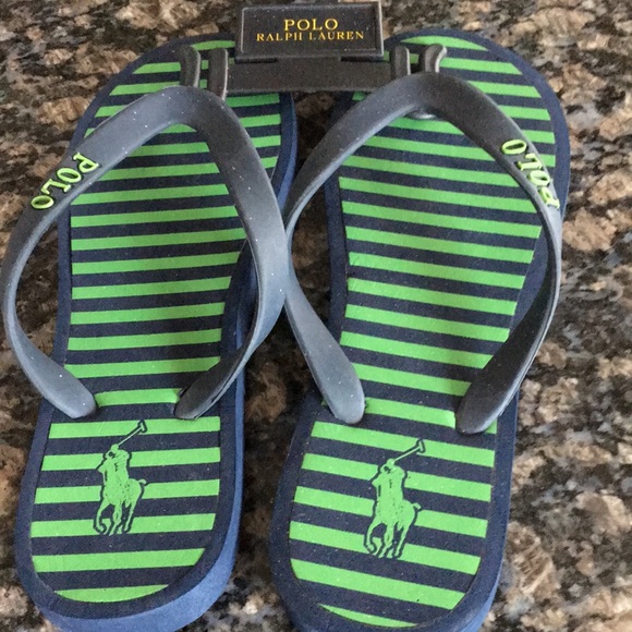 boys ralph lauren flip flops